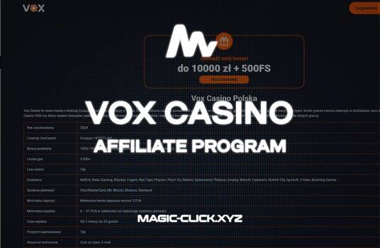 VOX Casino — nowoczesne doświadczenie hazardowe online